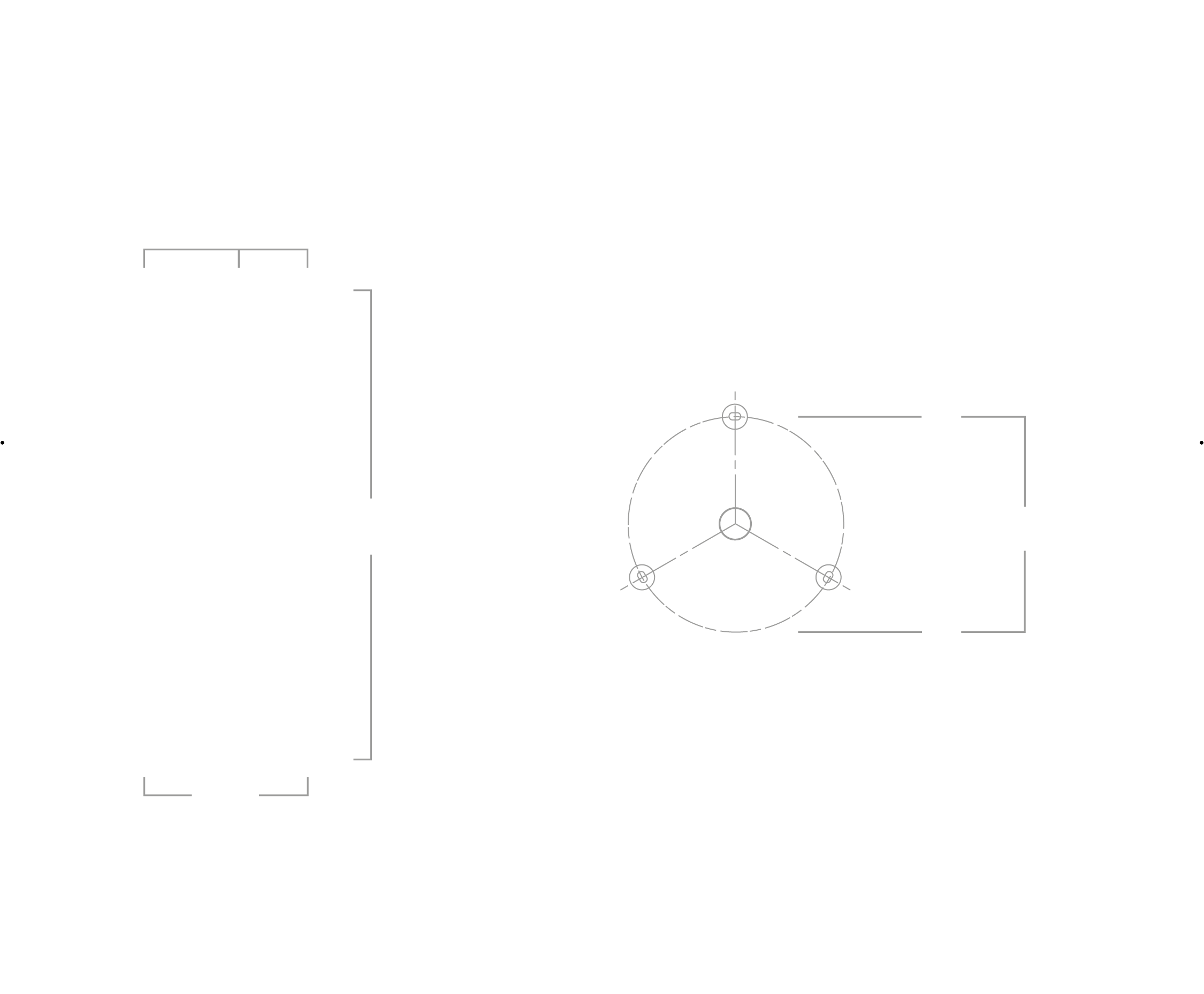 Line diagram of the Pebl wall light