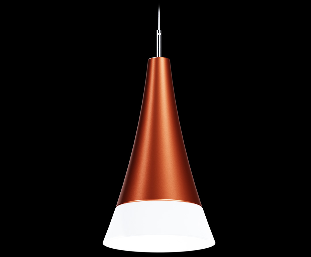 Allure Pendants in Metallic Copper finish