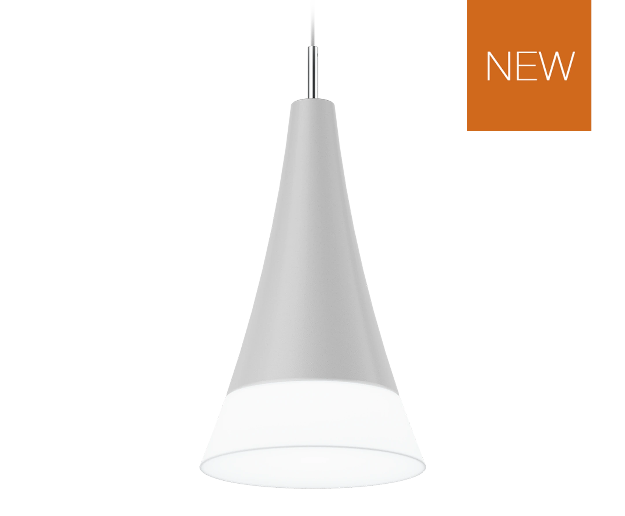 Allure pendant closed variation in a textured stone finish.