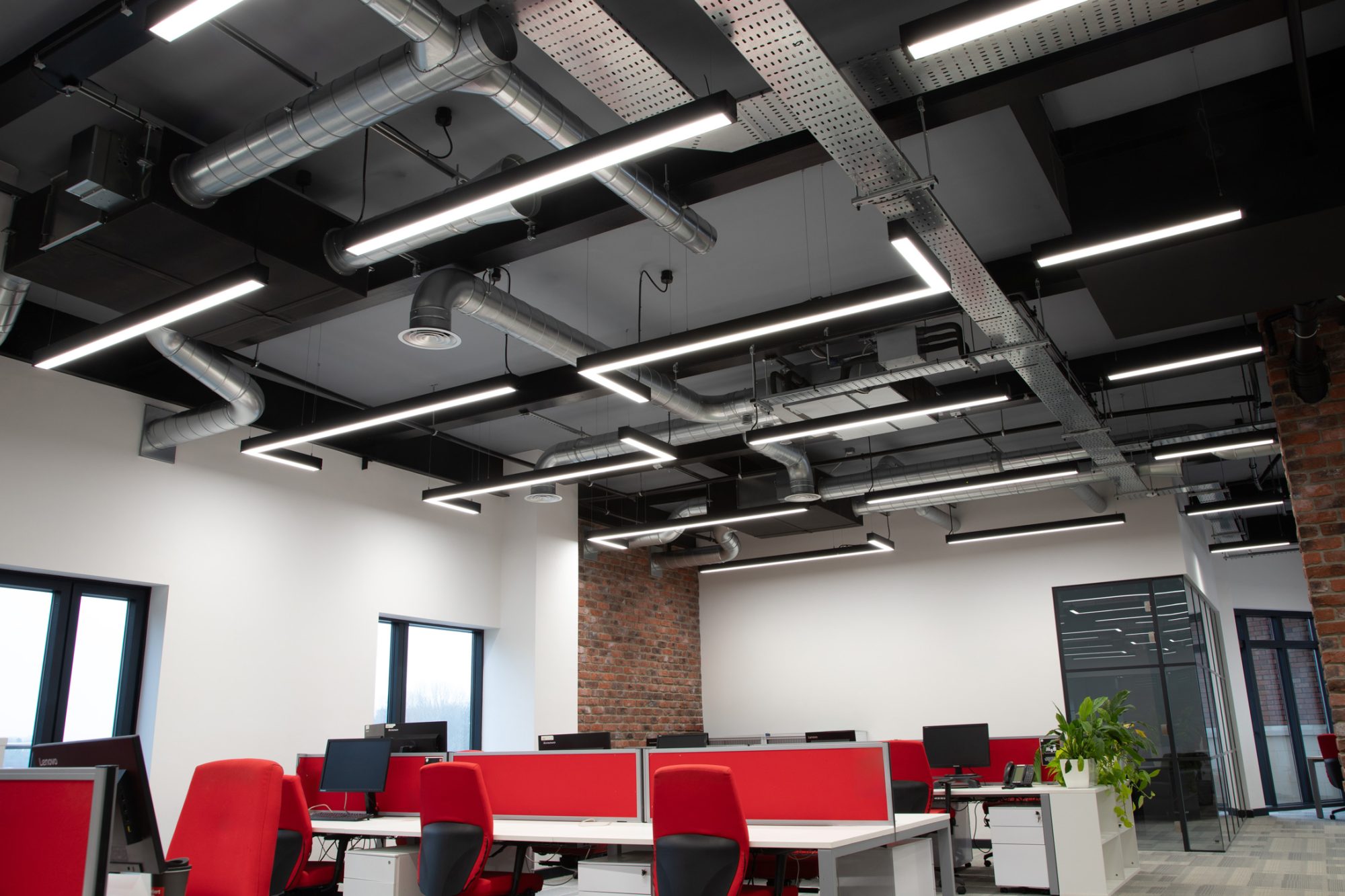 Lambert Smith Hampton offices with Infinitas Micro Direct and Infinitas Micro Corner Direct Luminaires.