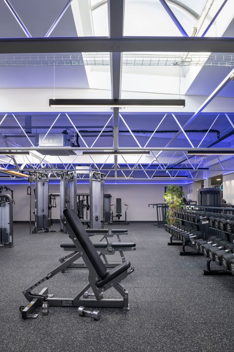 Infinitas Nano lighting solutions by Hacel Lighting inside Writhlington Leisure Centre, Somerset